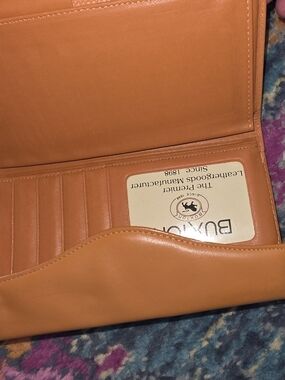 Buxxom Orange Leather Wallet